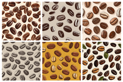 Coffee Beans Seamless Pattern and Digital paper Product Image 3