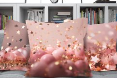 Golden Stars With Pink Background Digital Paper Product Image 3