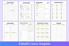 Editable 2024 Seed Starting Planner Canva Template Product Image 3