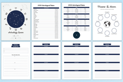 2026 Moon &amp; Astrology Planner KDP Interior Canva templates Product Image 3