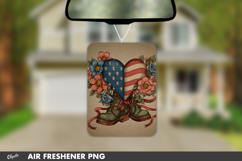 Retro Veteran’s Day Air Freshener Sublimation PNG Product Image 1