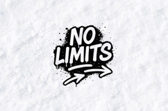 No Limits Motivational Graphic Design for Apparel Product Image 3