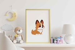 Cute Cartoon Happy Welsh Corgi Dog Puppy Character Fun Icon Product Image 3