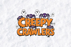 Creepy Crawlers SVG - Halloween Spider Ghost Cut File Product Image 3