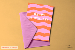 Playful Abstract Backgrounds. Vibrant Groovy Retro Cards Product Image 3