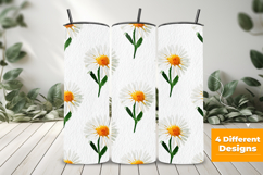 Watercolor Daisy Flower Seamless Pattern and Digital Paper Product Image 3