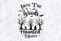 Into The Woods SVG - Haunted Nights Halloween Forest File Product Image 3
