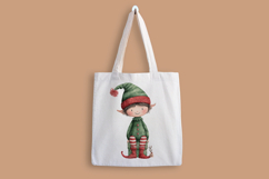 Watercolor Christmas ELF Clipart Product Image 3