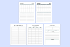 2026 - 2027 Reading Journal Canva templates Product Image 3