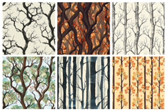 Brichwood Trees Seamless Pattern and Digital Paper Design Product Image 3