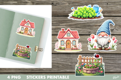 Spring Garden Stickers PNG. Spring Sticker PNG Product Image 1