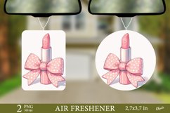 Pink Lipstick with Bow PNG. Air Freshener PNG Product Image 1