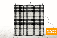 Black and White Tweed Plaid Seamless Pattern Product Image 3