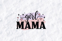 Girl Mama SVG - Trendy Colorful Paint Stroke Motherhood Product Image 3