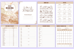 2026 Reading Journal Bundle Canva Templates Product Image 2