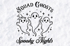 Squad Ghosts SVG - Spooky Nights Halloween Trio Cut File Product Image 3