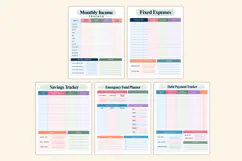 2027 Family Finance Workbook Kdp interiors Product Image 3