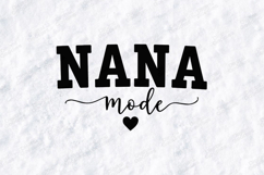 Nana Mode SVG - Trendy Minimalist Grandmother Shirt Design Product Image 3