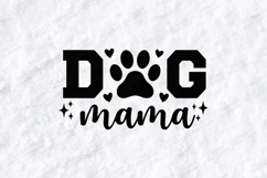Dog Mama SVG - Trendy Paw Print Pet Lover Shirt Design Product Image 3
