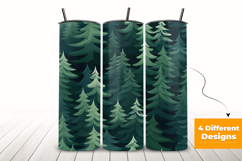 Pine Trees Seamless Patterns Background Product Image 3