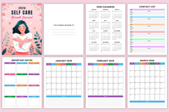 2026 Self Care Growth Journal Canva Template Product Image 3