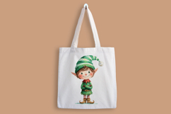Watercolor Christmas ELF Clipart Product Image 3