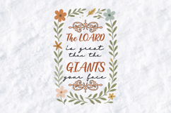 The Lord Is Greater Than The Giants Quote SVG Design Product Image 1