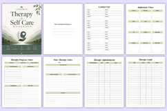 Therapy &amp; Self Care Workbook | Self Care &amp; Healing Canva Kdp Product Image 3