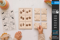 Animal Tracks Play Stamps Laser Cut Bundle | Matching Games Product Image 5
