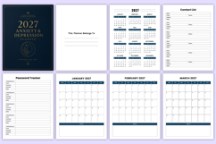 2027 Anxiety &amp; Depression Planner | Care Product Image 3