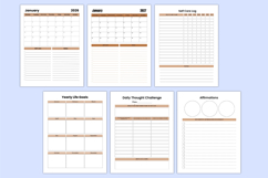 2026 - 2027 Depression &amp; Anxiety Workbook Canva templates Product Image 3