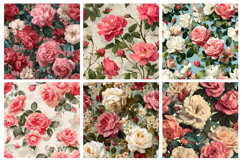 Summer Shabby Roses Seamless Pattern and Digital Paper Product Image 3