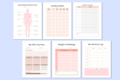 2026 Meal &amp; Fitness Workbook Canva templates Product Image 3