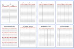 2026 Pet Care Organizer Canva Templates Product Image 3