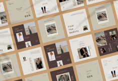 Minimalist Beauty Instagram Post &amp; Story PSD Product Image 4