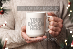 Christmas Mug Mockup Template - Christmas Background Product Image 1