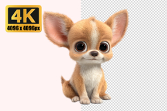 Adorable Chihuahua Puppy Transparent PNG Product Image 1