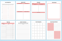 Editable 2026 Vision Board Planner For Canva KDP Interior Product Image 4