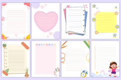 Mega Kids Writing Notebook Paper Bundle Canva Templates Product Image 4