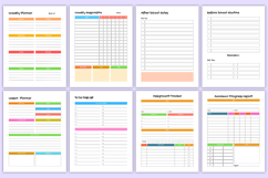Student Academic Workbook | Study Planner, Homework Tracker Product Image 4