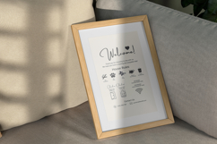Vacation Rental Welcome Sign Template Canva Editable Design Product Image 4