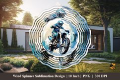 Motocross Watercolor Wind Spinner Designs Sublimation 4 Product Image 1