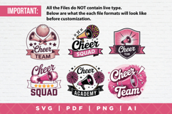 12 Cheerleader SVG Clipart Bundle Product Image 3