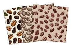 Coffee Beans Seamless Pattern and Digital paper Product Image 4