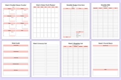 2026 Busy Mom Life Organizer Canva Templates Product Image 4