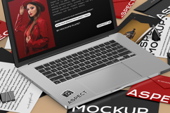 MacBook Pro 16&quot; Sticker Mockups Product Image 5