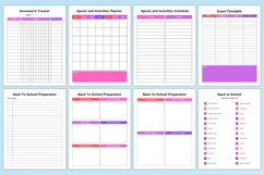 2026 Back To School Planner Canva Template Product Image 4