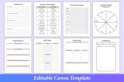 Editable 2024 Self Care Journal Canva KDP Interior Product Image 4
