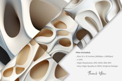 White 3D Hole Digital Paper Product Image 4