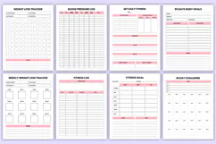 2027 Weight Loss & Healthy Lifestyle Planner | Fitness, Meal Product Image 4